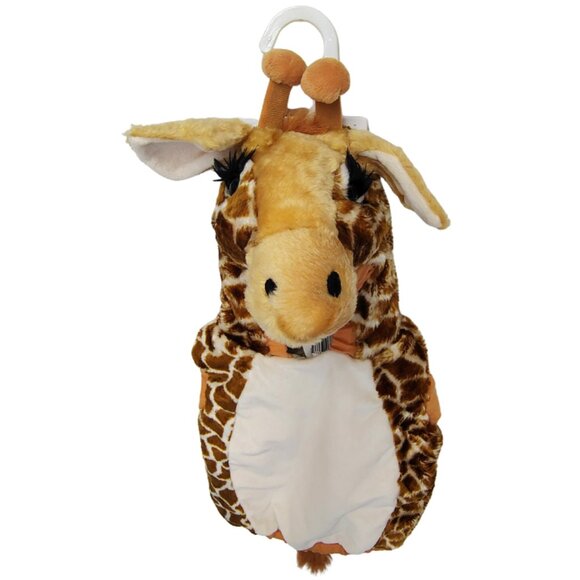 Giraffe Toddler Costume 24mos Halloween Plushy Animal Costume Warm Cuddly - Picture 5 of 9